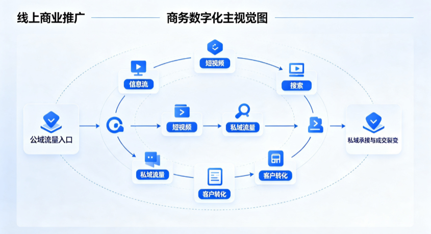 耀县线上商业推广怎么做？全域流量闭环搭建与低成本转化实战指南